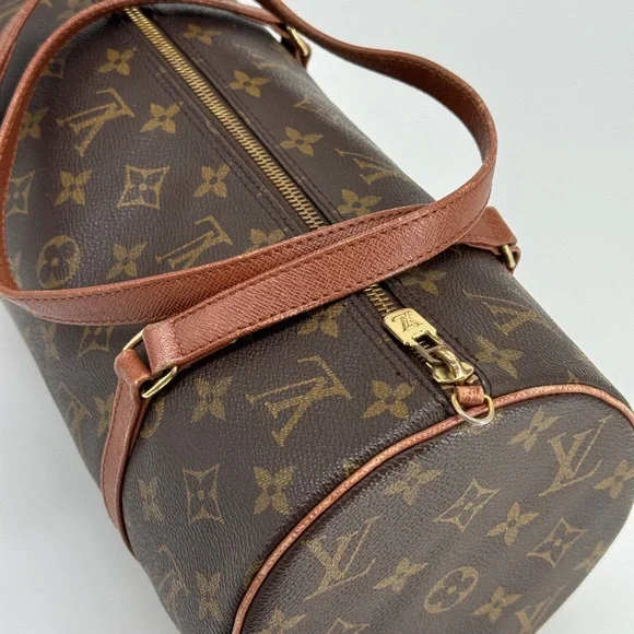 Louis Vuitton Papillon 30 Handbag in Brown Monogram Coated Canvas - Picture 7 of 11